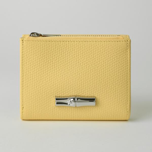 美品　ロンシャン 三折り ル フローネ コンパクトウォレット 財布 LONGCHAMP（ロンシャン） 三つ折り財布 Le Foulonne ル フローネ