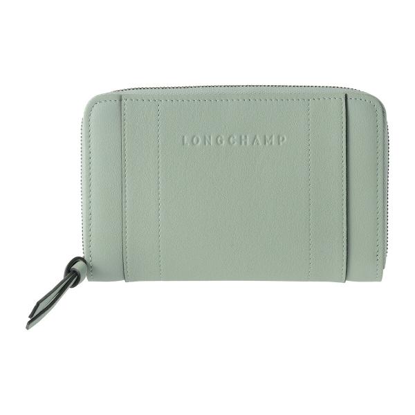 並行輸入 ロンシャン その他財布 LONGCHAMP スリーディー COMPACT WALLET 3622 HCV M07 レディース ペールグリーン 緑 爆買