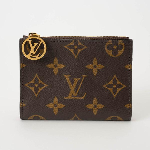 並行輸入 ルイヴィトン 2つ折り財布 Louis Vuitton モノグラム ポルトフォイユ・リサ M11380 レディース ブラウン 茶 ピンク 爆買