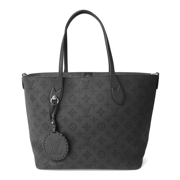 現行モデル【超極美品】ルイヴィトン　マヒナ　ブロッサム MM　トートバッグ　黒 LOUIS VUITTON 並行輸入 ルイヴィトン トートバッグ Louis
