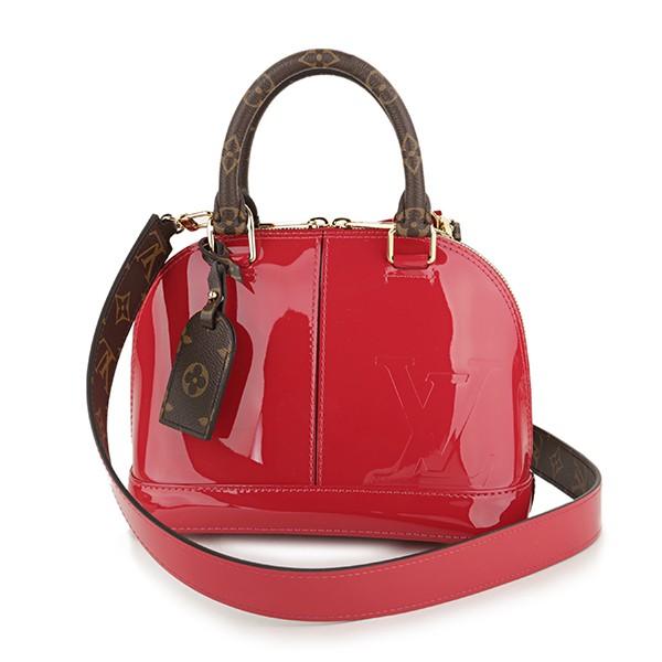 LOUIS VUITTON アルマBB ヴェルニスカーレット M52498 LOUIS VUITTON 並行輸入 ルイヴィトン ハンドバッグ ヴェルニ