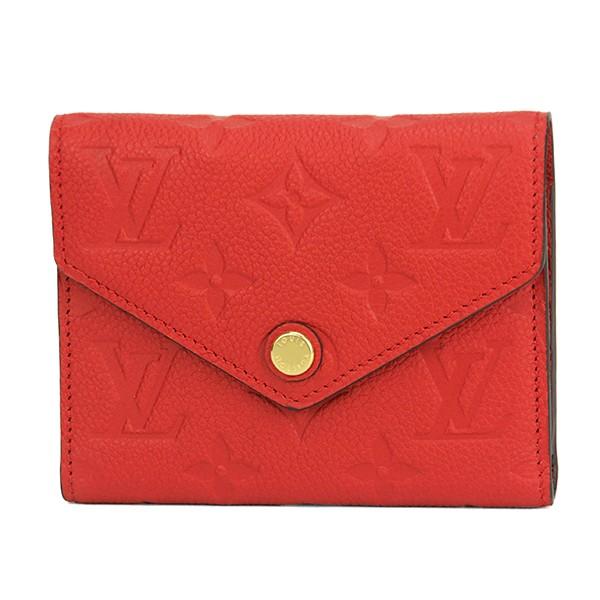 ルイヴィトン Louis Vuitton 3つ折り財布 Monogram Empreinte ポルトフォイユ ヴィクトリーヌ M レッド 赤 Dallasreceiver Com
