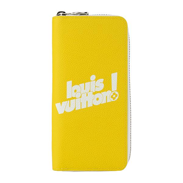Louis Vuitton ファスナー式財布 ブラック/イエロー ルイヴィトン モノグラム ラムレザー ジッピーウォレット