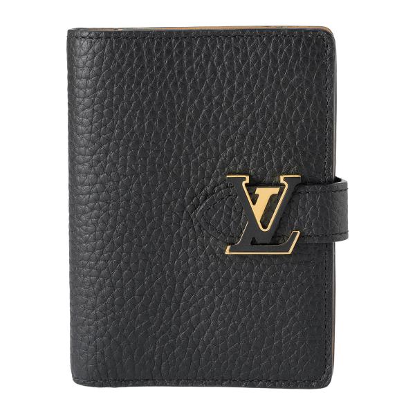 Louis Vuitton 二つ折り財布 ブラック/オリーブ LOUIS VUITTON（ルイ・ヴィトン） 並行輸入 2つ折り財布 カプシーヌ