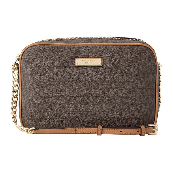Michael Kors マイケルコース ブラウン ゴールド金具 PVC 32S7GJSC7B 斜め掛け ショルダーバッグ レディース 602027 【中古】 Michael Kors マイケルコース ブラウン ゴールド金具 PVC 32S7GJSC7B