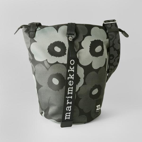国内正規品 新品 マリメッコ Carry All UNIKKO ブラック グレー marimekko（マリメッコ） ショルダーバッグ Carry All Unikko キャリー