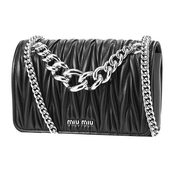 美品 ミュウミュウ 5BD024 マテラッセ チェーン ショルダーバッグ