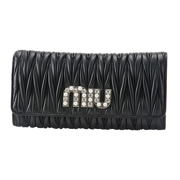 miu miu（ミュウミュウ） 並行輸入 長財布 マテラッセ 5MH109 2BSQ