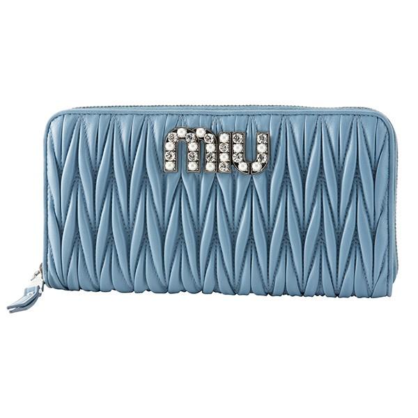 miu ミュウミュウ 長財布(ラウンドファスナー) マテラッセ miu ミュウミュウ 長財布(ラウンドファスナー) マテラッセ