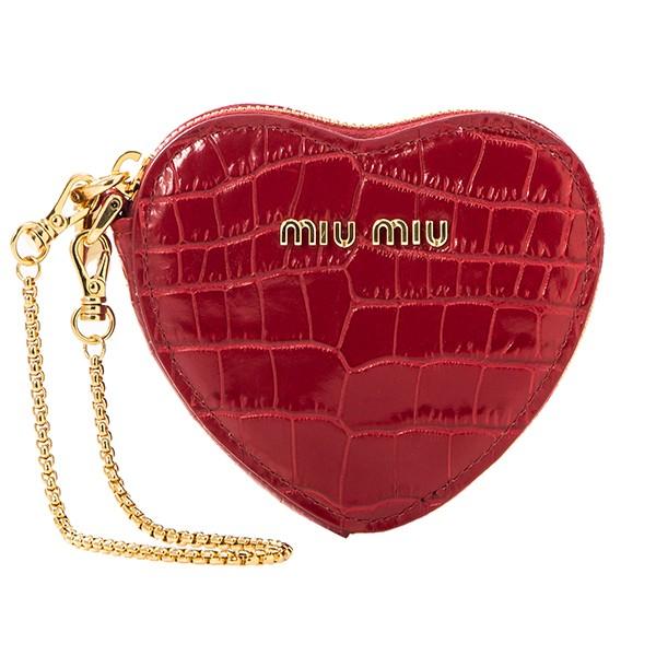 Coccodrillo 財布 ミュウミュウ Miu 5tl358 Miu コインケース F068z 5tl358 レッド Gmu5tl35b8gf068z ブランドストリートリング Coccodrillo Stampa 2b8g 赤