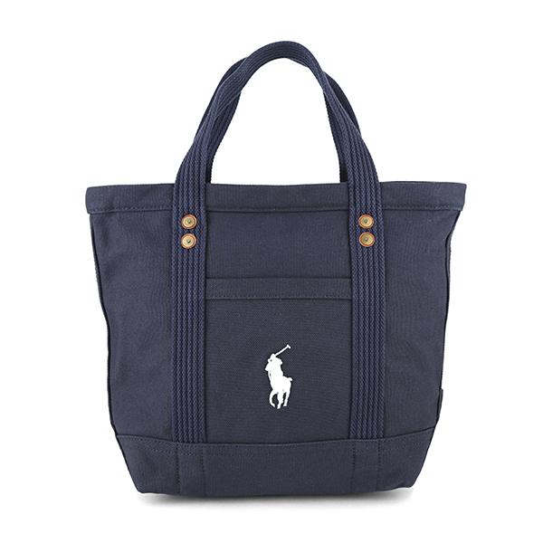 POLO RALPH LAUREN ポロ ラルフローレン トートバッグ ネイビー POLO RALPH LAUREN ポロ ラルフローレン トートバッグ ネイビー
