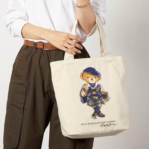並行輸入 ポロ ラルフローレン トートバッグ POLO RALPH LAUREN ポロベアー 9AR021 J9G ユニセックス ベージュ