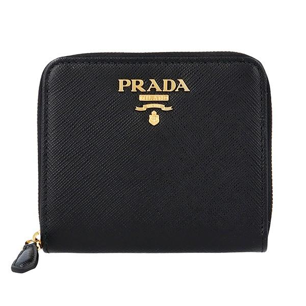 PRADA（プラダ） 並行輸入 2つ折り財布 サフィアーノ メタル 1ML036