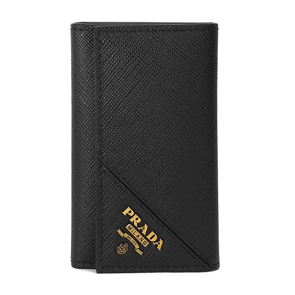 ⭐️未使用⭐️ プラダ　2PG222 6連キーケース　サフィアーノ　ガンメタルロゴ プラダ PRADA プラダ PRADA 2PG222 QHH キーケース SAFFIANO