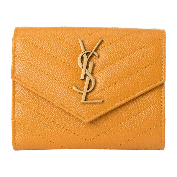 YVES SAINT LAURENT 2つ折り 財布 ウォレット イエロー Yves Saint Laurent（イヴ・サンローラン） YVES SAINT LAURENT YSL