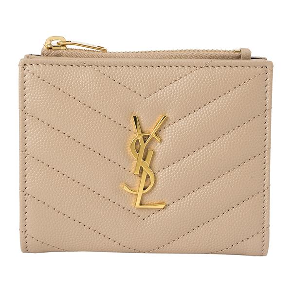 SAINT LAURENT 並行輸入 サンローラン 2つ折り財布 モノグラム 575879
