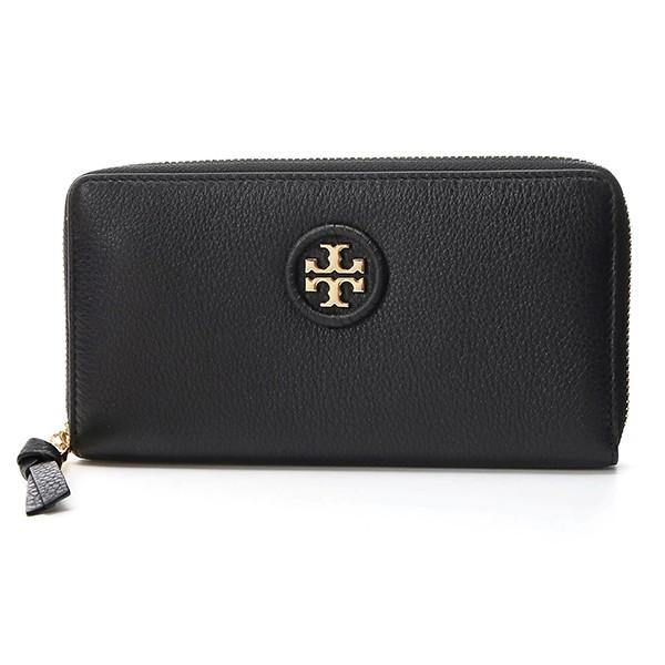 Tory Burch ブラックレザー長財布 - メルカリ