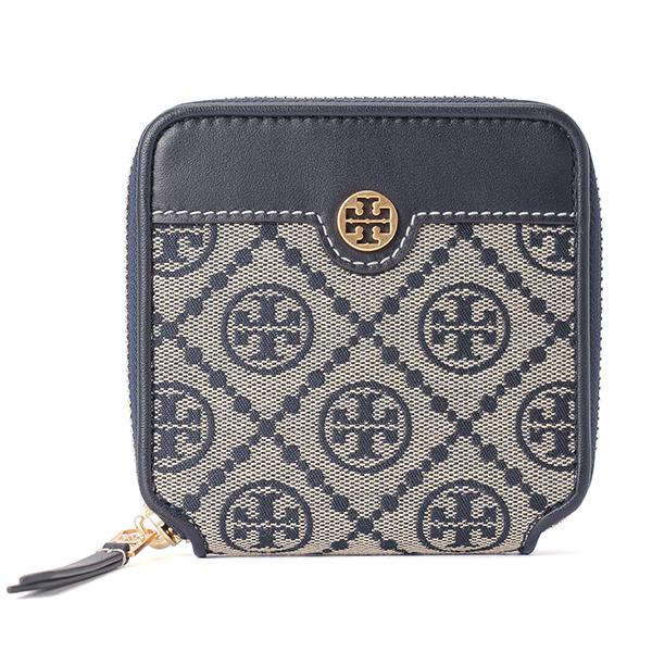 トリーバーチ 2つ折り財布 ネイビー 紺 TORY BURCH 79381 405