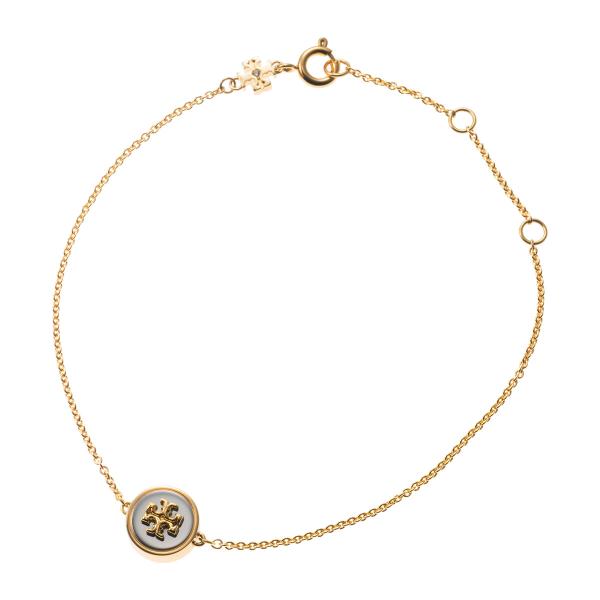 【Tory burch】「キラ」スライドブレスレット キラ-クローバー-ダブル-