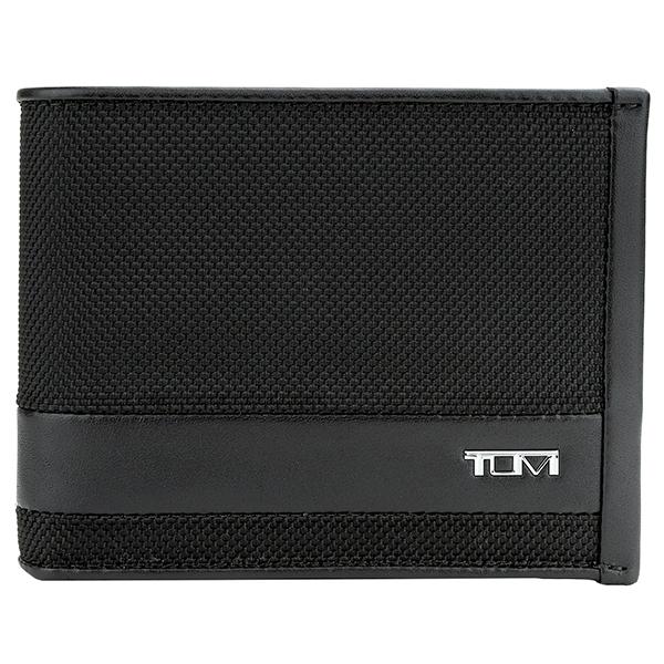 新品 未使用 TUMI トゥミ 二つ折り財布 ブラック 黒 銀 シルバー ロゴ TUMI 正規品2年保証 トゥミ 財布 二つ折り財布 ブランド ALPHA