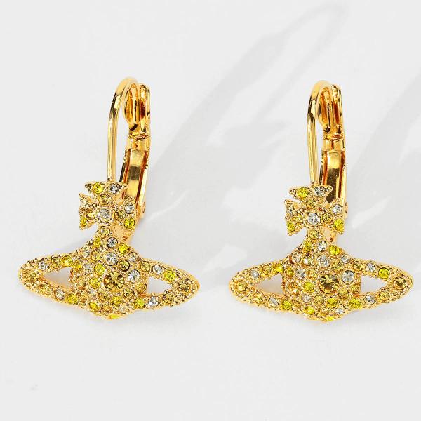 並行輸入 ヴィヴィアン ウエストウッド ピアス Vivienne Westwood グレース バス レリーフ 62020027 02R979 レディース ゴールド 金 イエロー 黄色 爆買