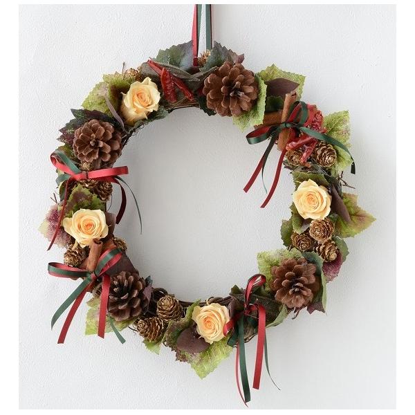 プリザーブドフラワー クリスマスリース 花 手作りキット プレゼント