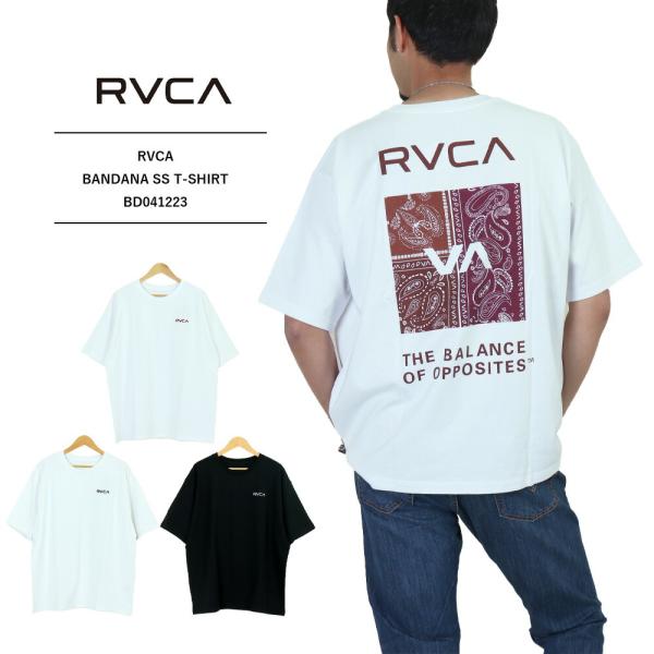 RVCA（ルーカ） Tシャツ メンズ サイズ感 バンダナ Tシャツ BD041223