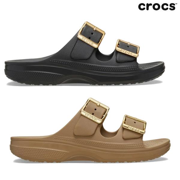 レディース CROCS サンダル 213316 Saturday Metallic Buckle Sandal W: 正規品/クロックス