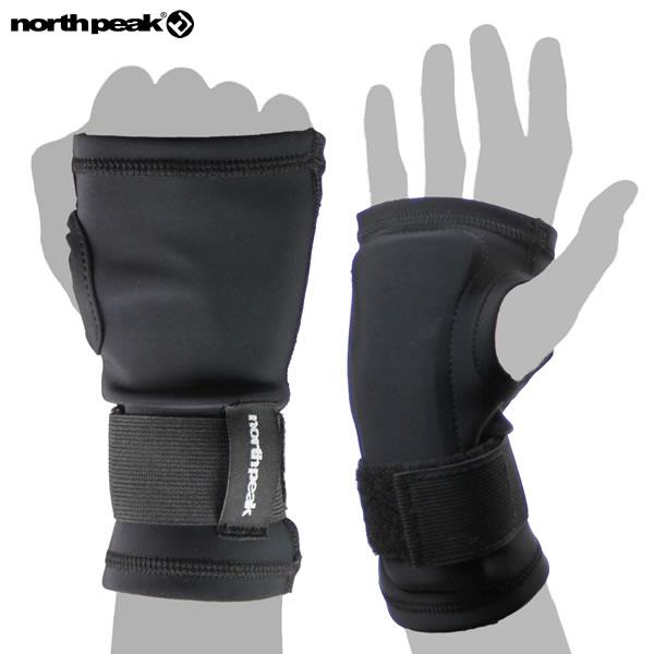NORTH PEAK リストガード NP-2410 ユニセックス定価：　￥5,400 (税抜き)生産国:台湾品質:ナイロン、ポリウレタン・マジックテープでサイズ調節が可能。サイズ: S-M, L-XL0.169 kg◆予めご了承下さいませ◆...