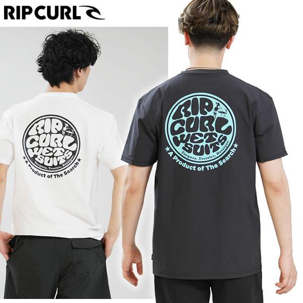 【ネコポス便】26SS RIP CURL ラッシュガードTシャツ WETTI PASSAGE ICON RASH RCM6S-4304: 正規品/メンズ/リップカール/半袖/男性/メンズ/バックプリント/