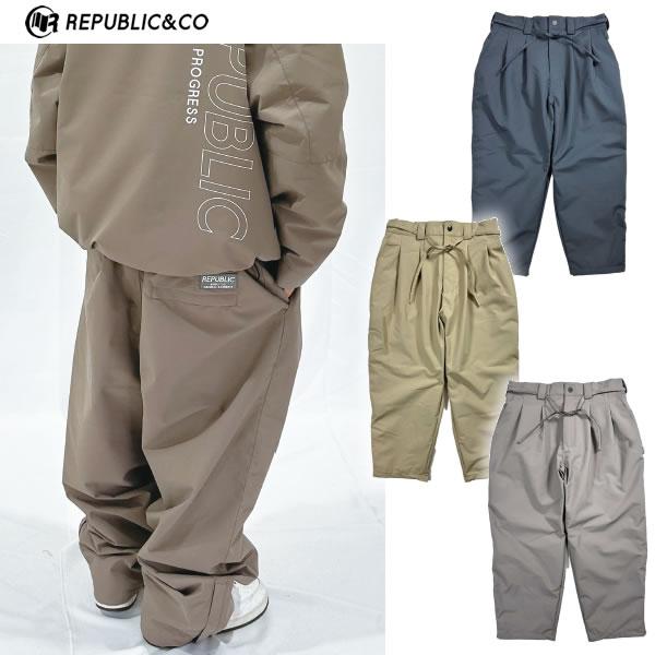 24-25 REPUBLIC&CO パンツ WIDE EASY PANTS: 正規品/スノーパンツ