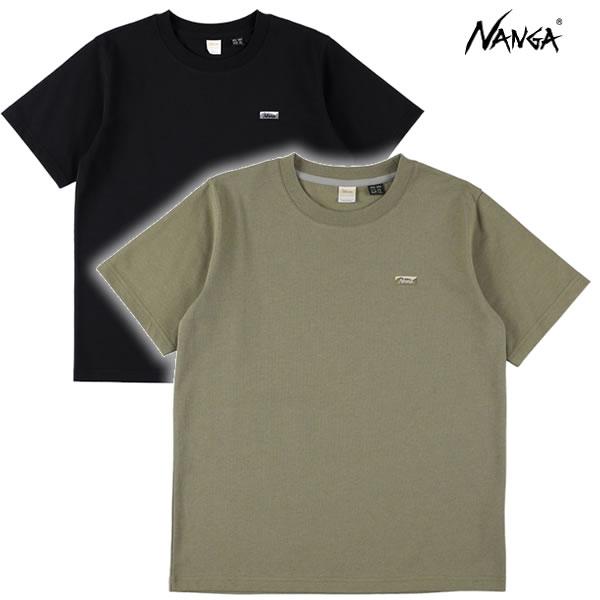 【ネコポス便】26SS レディース NANGA Tシャツ N2611-1M062B ECO HYBRID BOX LOGO EMBROIDERY TEE W：正規品/ナンガ/半袖/シンプル/ロゴ/