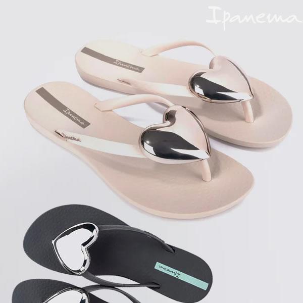 レディース IPANEMA サンダル SP83652 MAXI FASHION IV: 正規品/イパネマ/いぱねま/ビーチサンダル/トング/ハート/黒/ベージュ/ブラジル/人気/女性/かわいい