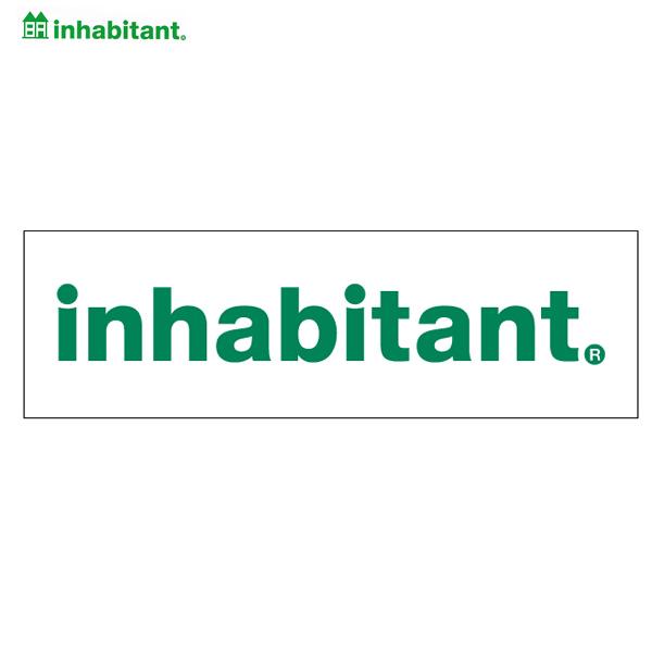 inhabitant（インハビタント） 【ネコポス便】 ステッカー 文字・横長
