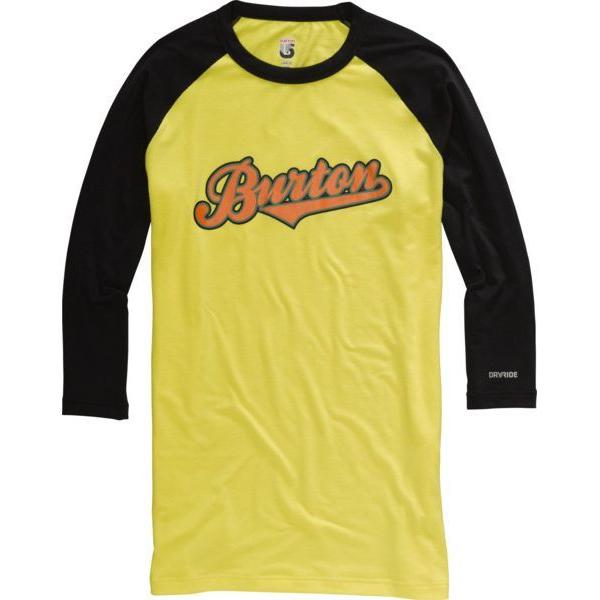 バートン　BURTON 【正規品　Midweight 3/4 Baseball Shirt   #253236-753　GOLD MEDAL】 レイヤー　インナー　メンズ