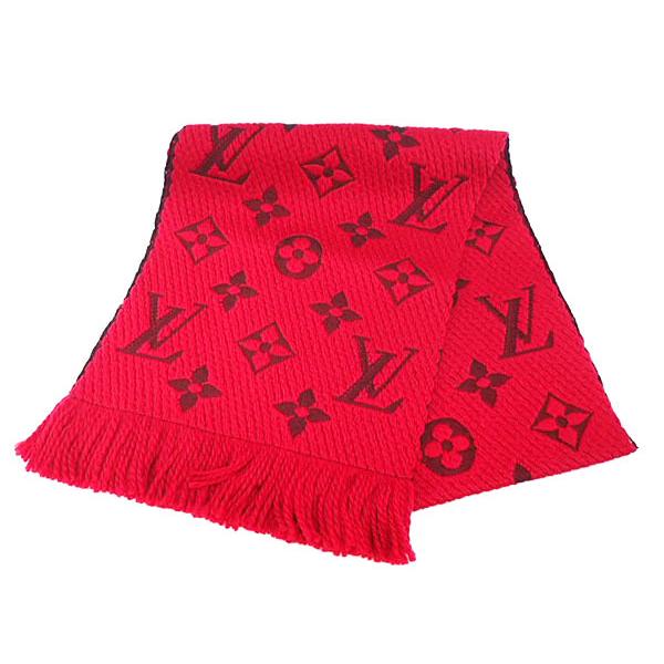 本日限定値下げ中❗️ルイヴィトン エシャルプロゴマニア ルビー M72432 LOUIS VUITTON ルイ・ヴィトンエシャルプ・ロゴマニア マフラー