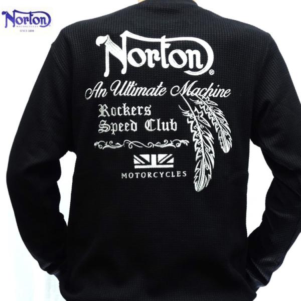 ノートン Nortonビッグワッフルウイングトレーナー 243N1306 アメカジ バイカー バイク ロッカーズ