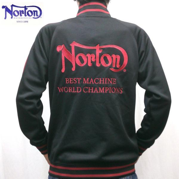ノートン Norton4段スムース トラックジャケット  253N1304 アメカジ バイカー バイク ロッカーズ ジャージ