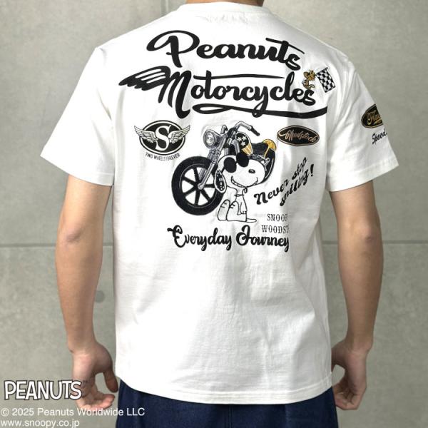SNOOPY（スヌーピー） スヌーピーxFLAGSTAFFコラボ半袖Tシャツ 452094