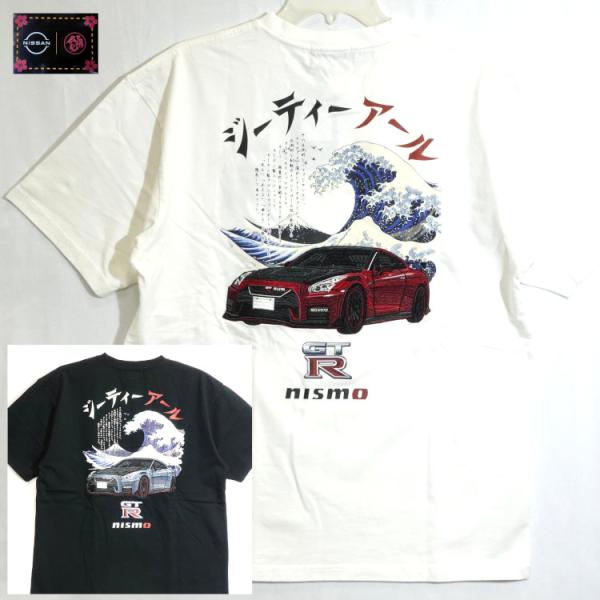 NISSAN 日産×NISIKI 錦 コラボ半袖Tシャツ 526860 NISMO GTR35 波富士 スカイラインGT-R