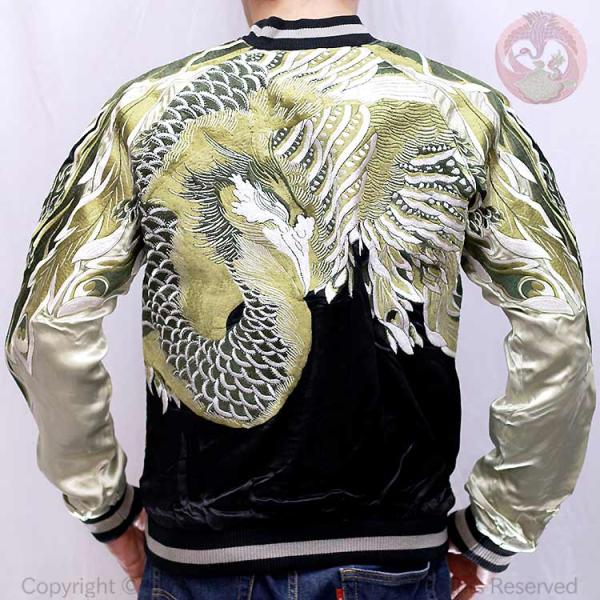 スカジャン 花旅楽団 はなたびがくだん スクリプト 鳳凰スカジャン SKJ