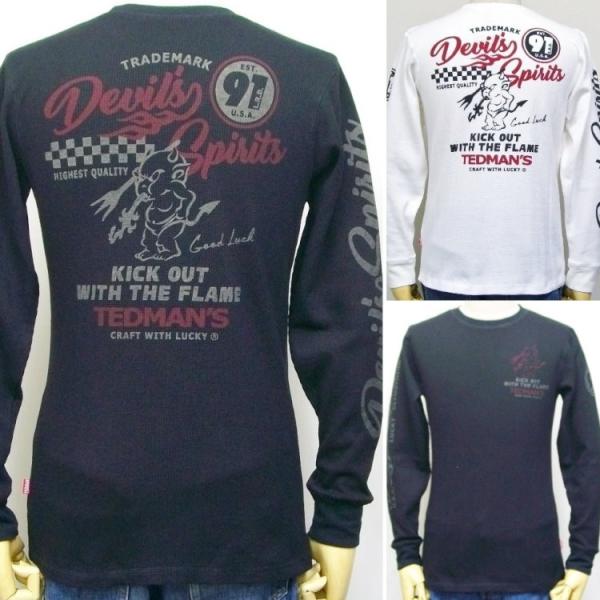 テッドマン TEDMANサーマル長袖Tシャツ TDTL-050 DEVIL'S SPIRIT'S/アメカジ バイカー