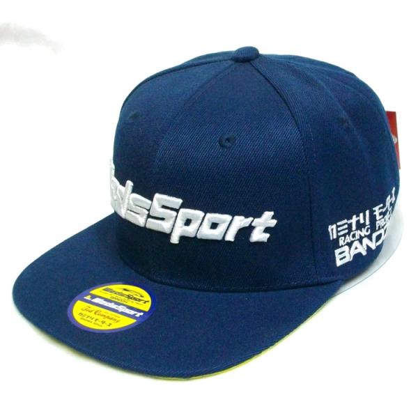 テッドマン×カミナリ×WedsSportBANDOH3コラボストレートキャップ WEDSCAP-900 モータースポーツ