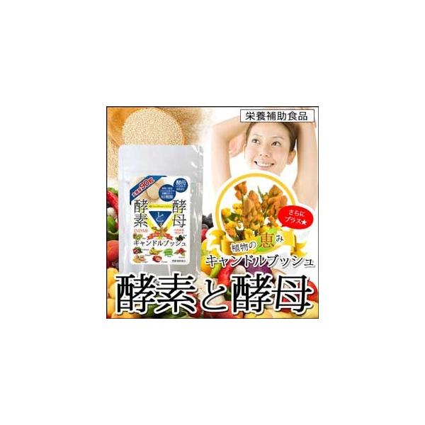 ダイエットサプリ 酵素+酵母+キャンドルブッシュ配合 酵素と酵母