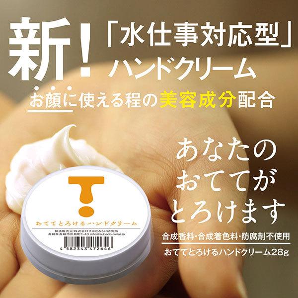 水仕事対応型ハンドクリーム おててとろけるハンドクリーム（28g）