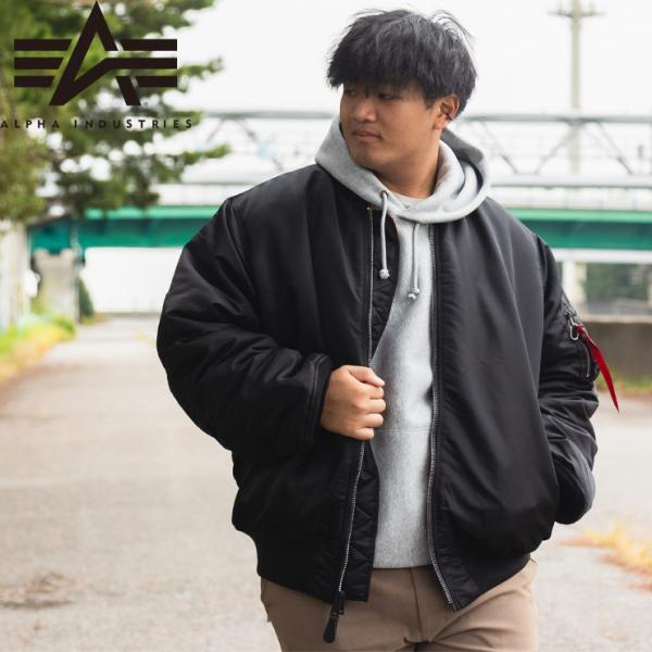 ALPHA INDUSTRIES MA-1 XL ブラック btclub_0003206223