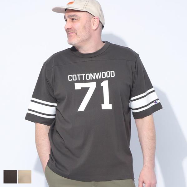 champion 長袖 フットボールシャツ ランタグ Lサイズ ナンバリング Champion（チャンピオン） ロンT 七分袖 フットボール Tシャツ