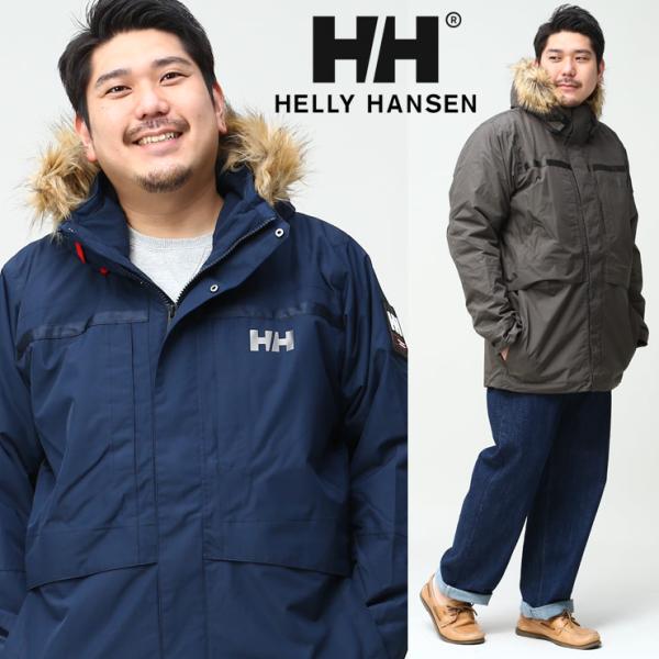 HELLY HANSEN 中綿 ジャケット 大きいサイズ メンズ Primaloft ファー