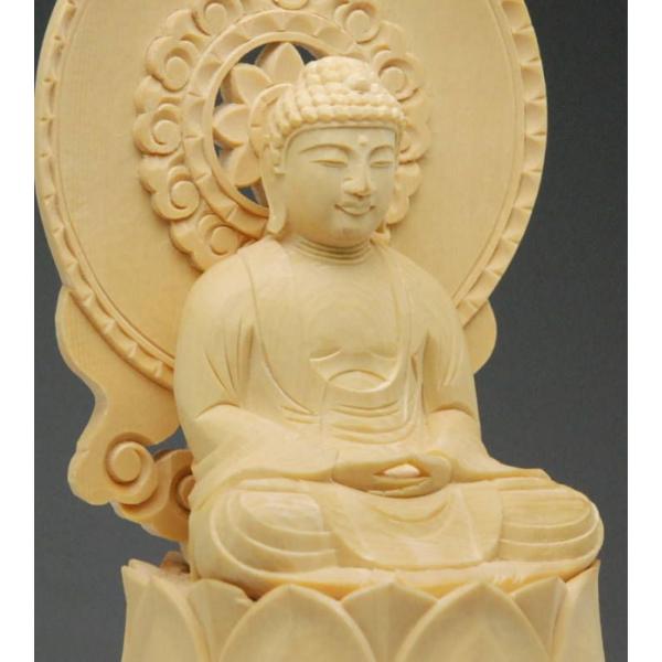 仏像蓮華丸台座座像白木地2.5号k彫刻手彫り 釈迦如来 大日如来 座弥陀