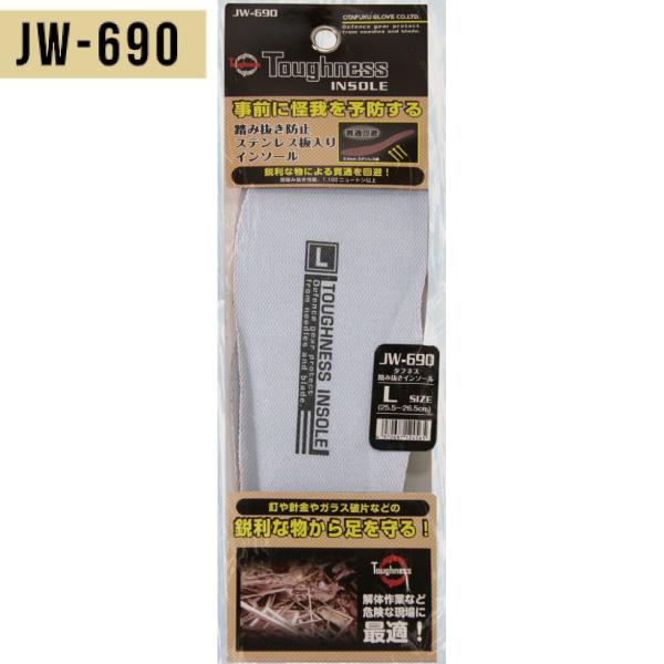 【送料無料】おたふく手袋 タフネス 踏み抜きインソール JW-690 中敷き
